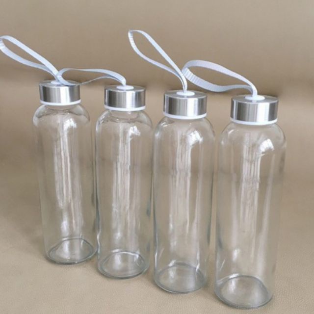 Chai thủy tinh nắp dây 500ml  - Đựng sữa hạt, sinh tố, nước ép, trà sữa