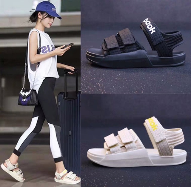 Bán sỉ -Free ship Giày sandal nữ đế đúc mềm quai dù cổ chữ siêu đẹp