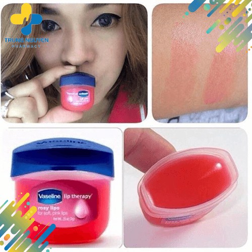 Sáp dưỡng môi hương hoa hồng Vaseline Lip (Hộp 7g)