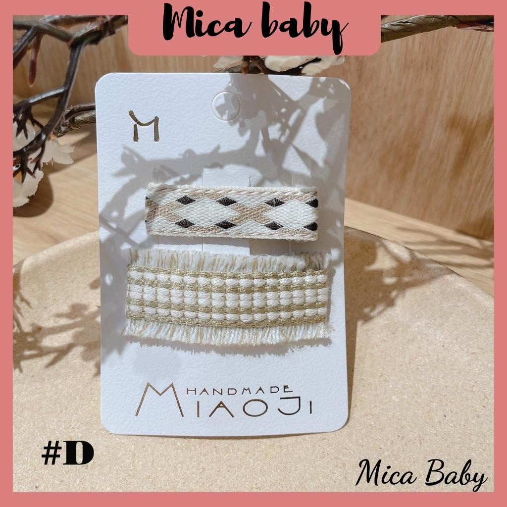 Set hộp kẹp, thun cột tóc hình động vật nhỏ đáng yêu cho bé Mica baby KT17