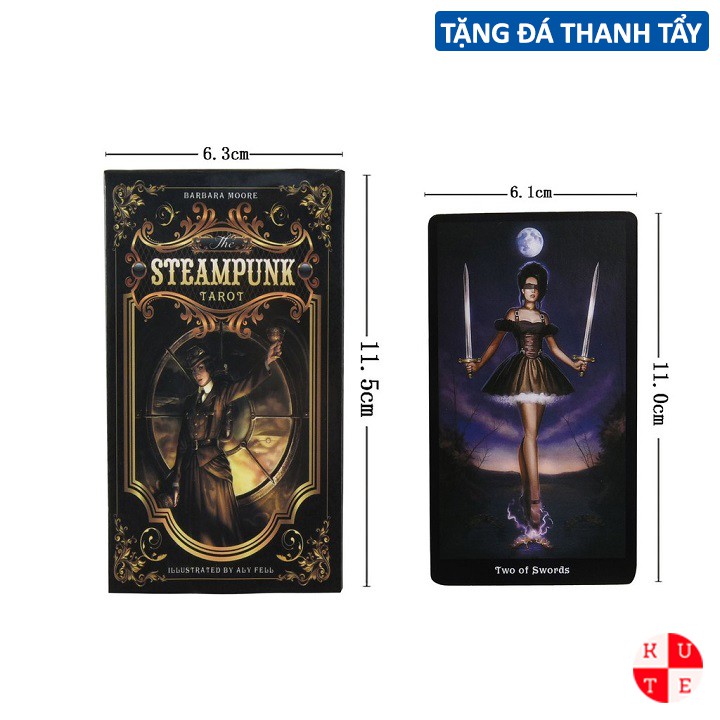 Bài Tarot SteamPunk 78 Lá Bài Tặng Link Hướng Dẫn Sử Dụng Tiếng Việt Và Đá Thanh Tẩy C21