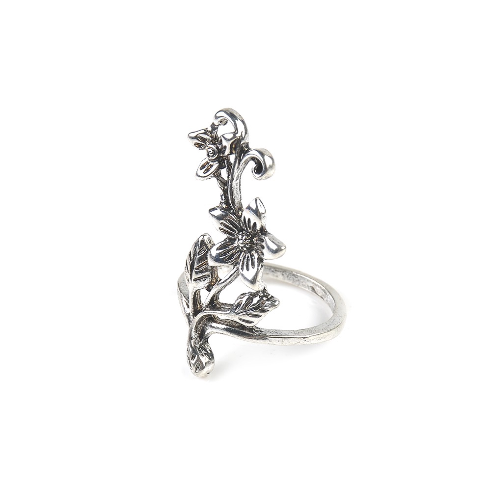 Set 4 Nhẫn Đốt Ngón Tay Hình Hoa Lá Phong Cách Boho