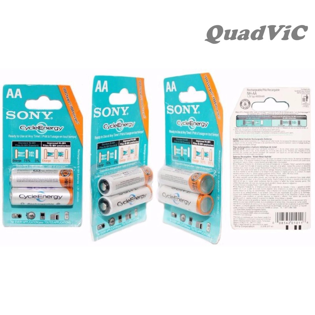 Pin Sạc AAA Pin sạc 3a Sony Dung Lượng 4300mAh QUADVIC.COM N00160