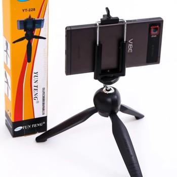 Chân Đế, Tripod 3 Chân Mini - YUNTFNG YT 228 + Remote Bluetooth(Tùy Chọn) -DC3088