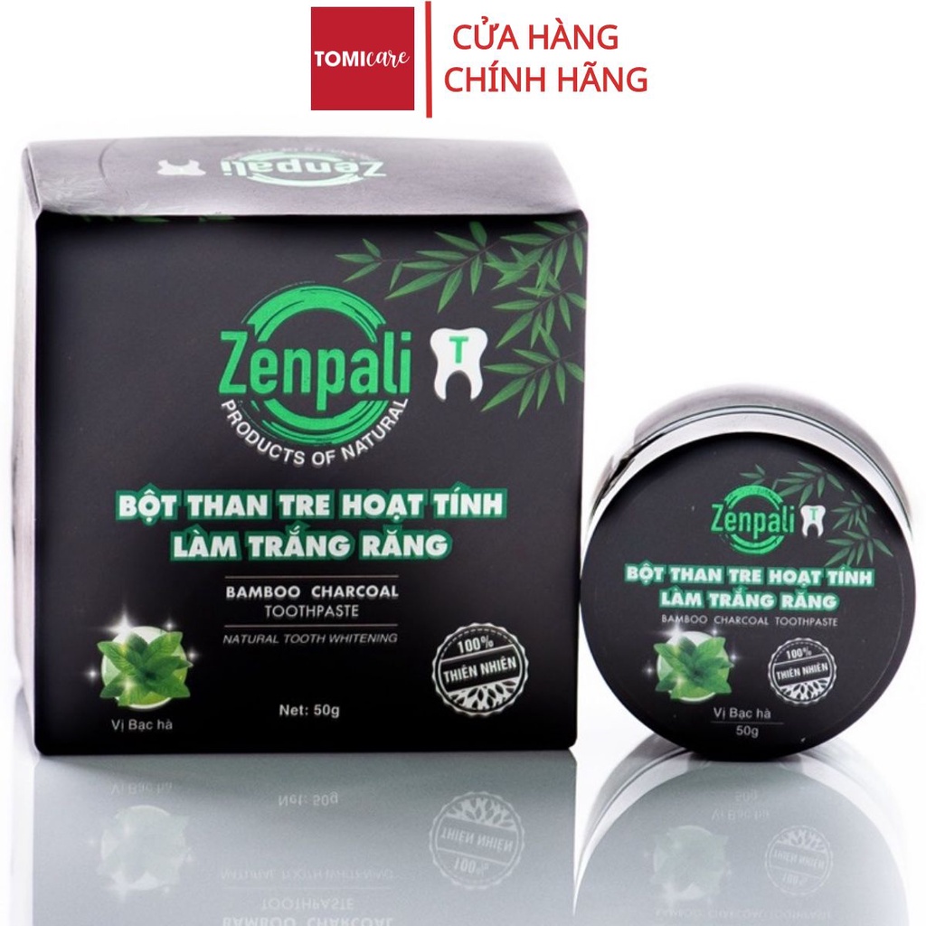 Bột than tre hoạt tính Zenpali T 50g tác dụng làm trắng răng