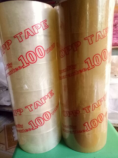 Băng keo 100 yard trong/ đục (200gr/cuộn)