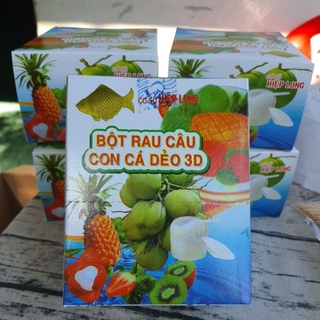 Bột rau câu con cá dẻo 3D