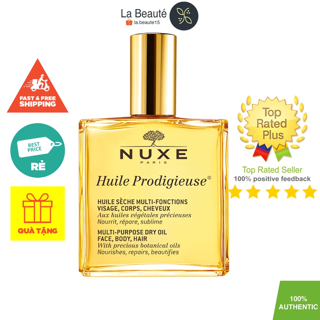 Nuxe Huile Prodigigieuse - Dầu Khô Đa Năng Không Nhũ 100ml