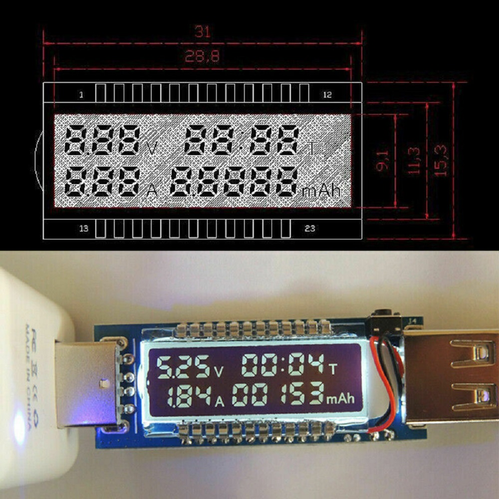 Usb Đo Dòng Điện Sạc Pin