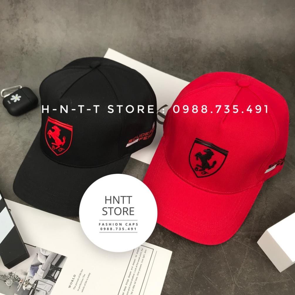 Mũ Lưỡi Trai - Nón Kết Ferrari Con NGỰA Form Cứng , Cao Cấp , Phong Cách Thời Trang Nam Nữ Đẹp