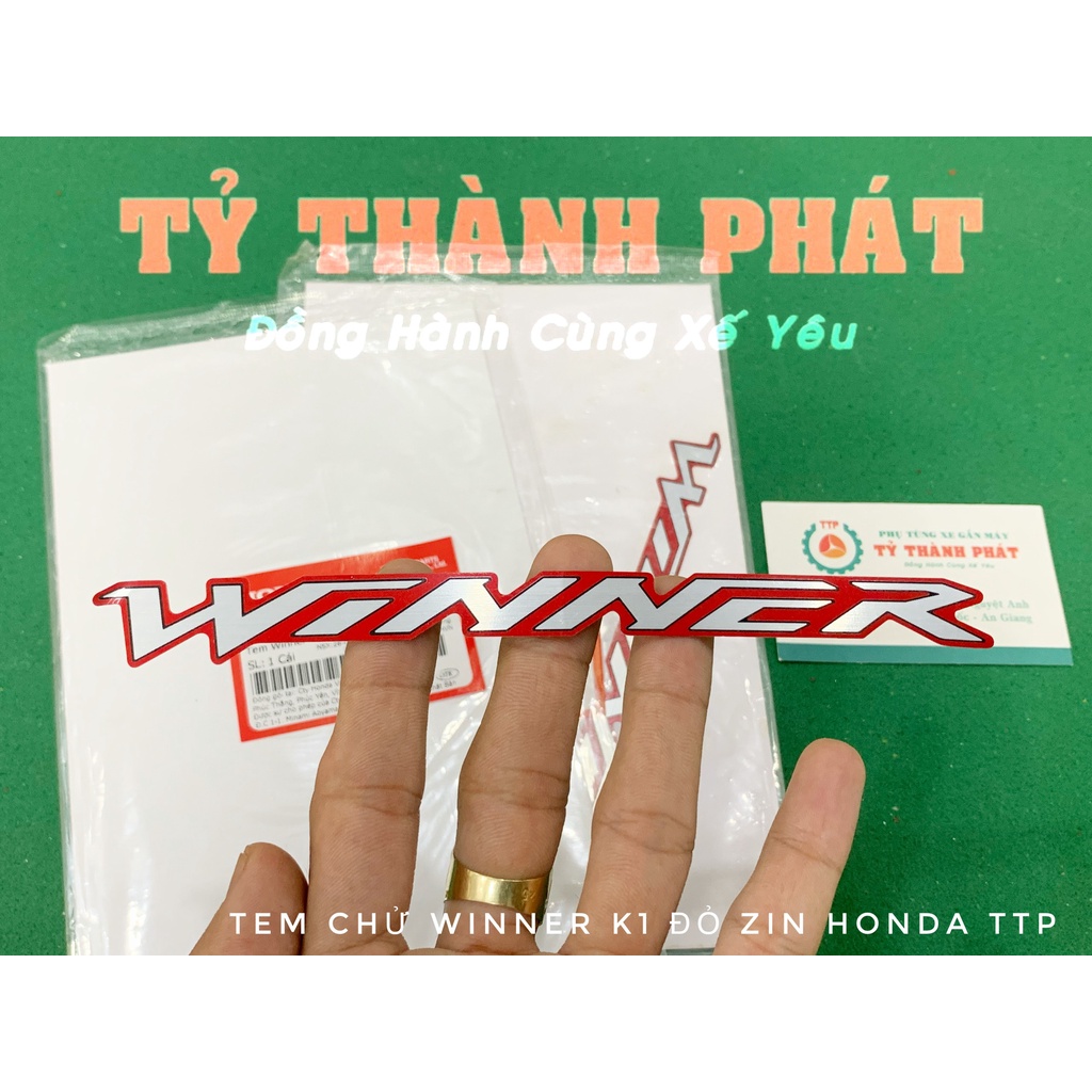 Tem chử Winner  Đỏ zin