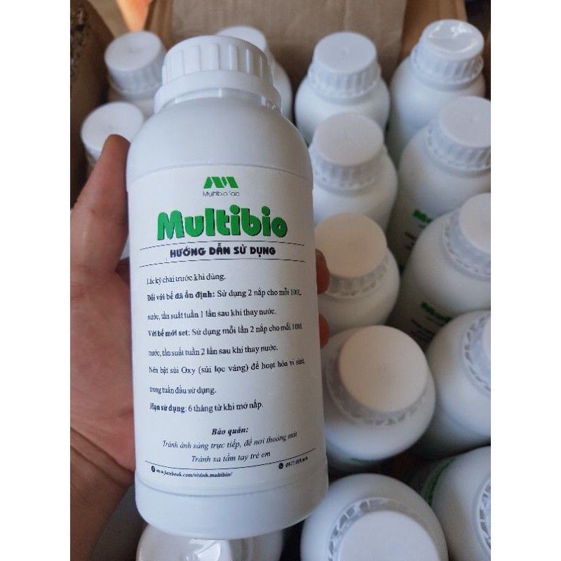 VI SINH MULTI BIO CHAI125ML, 250ML VÀ 500ML , 1 LÍT VI SINH TRONG NƯỚC , VI SINH HỒ CÁ