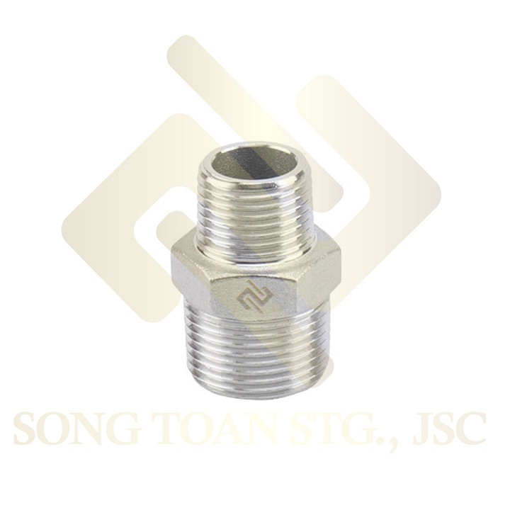 [KÉP THU INOX] Chuyển 1/2 21 xuống 13 &amp; 17 hai đầu ren ngoài bằng INOX (Inox pipe reducing hexagon nipple) Man thu &amp; đều