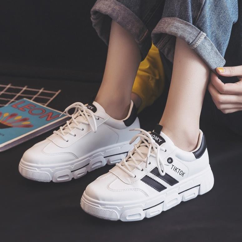 Giày Thể Thao Nữ ❤️FREESHIP ❤️ Giày Sneaker Thể Thao GCN05  Hot Trend Siêu Phẩm Mới Nhất Đế 3 Phân Màu Trắng