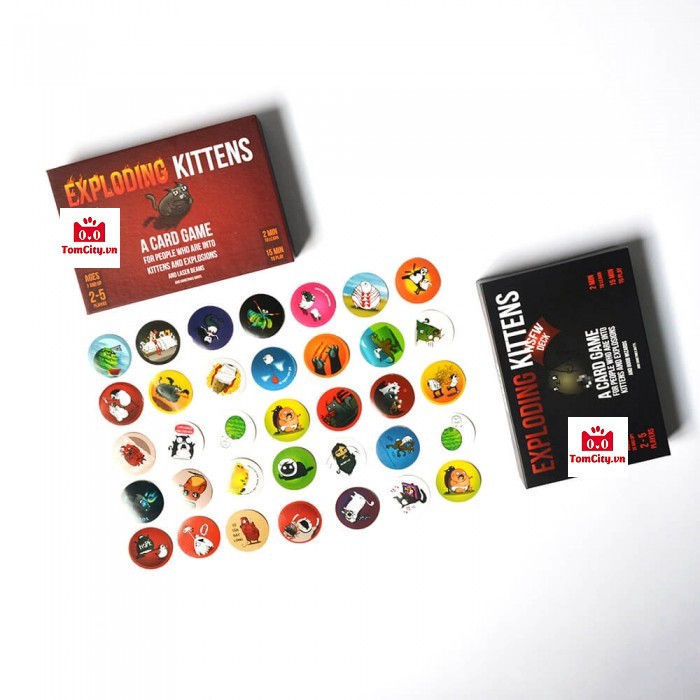 Bộ Sticker Mèo Nổ Exploding Kittens (35 cái vô cùng dễ thương) Tomcityvn