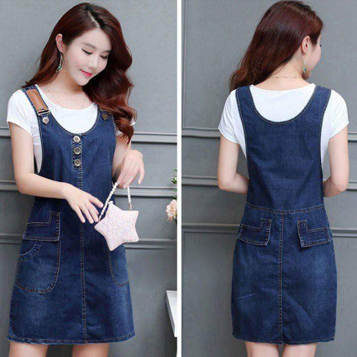ĐẦM YẾM JEAN SUÔNG PHỐI NÚT