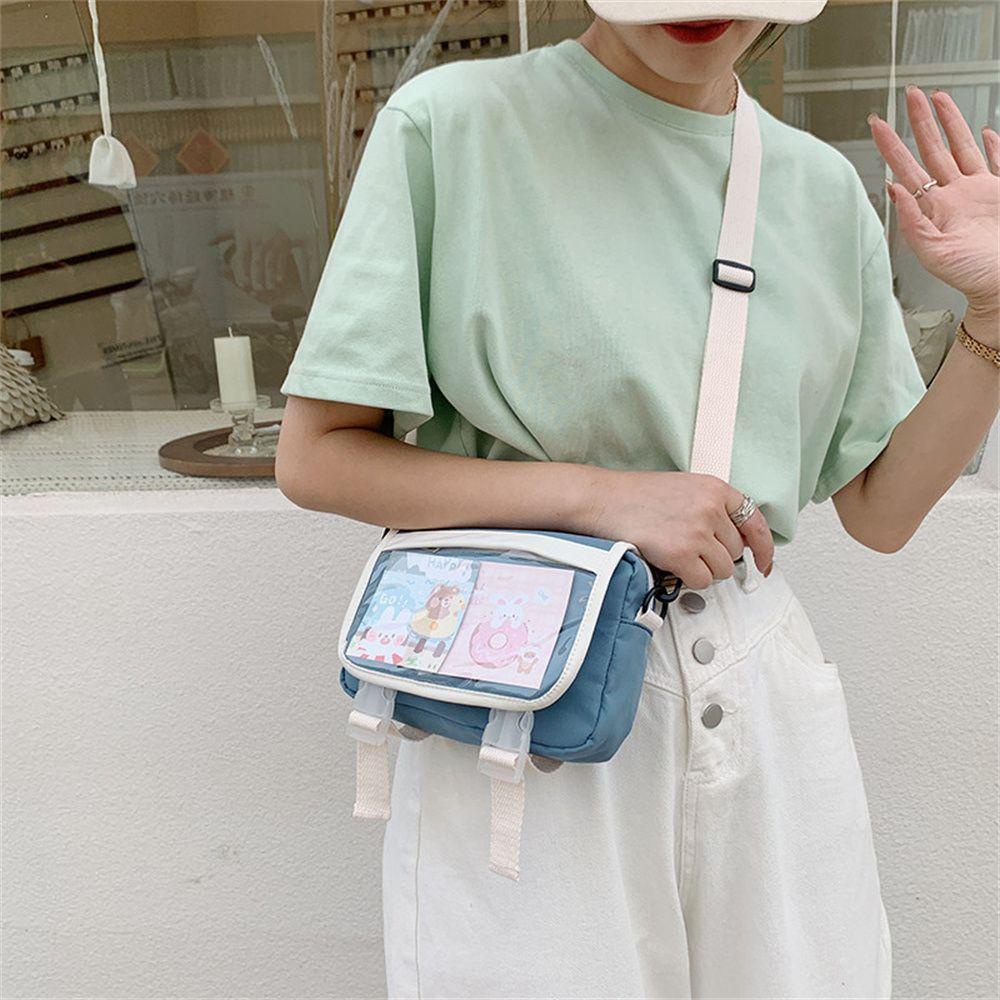 UUMIR Túi Canvas Đeo Chéo Trong Suốt Đựng Điện Thoại Kiểu Dáng Đáng Yêu Cho Nữ Sinh