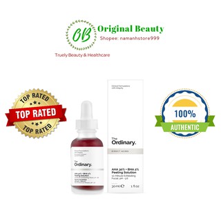 [Mẫu mới nhất][Date mới][Bill UK] The Ordinary Thanh tẩy da AHA 30% + BHA 2% Peeling Solution