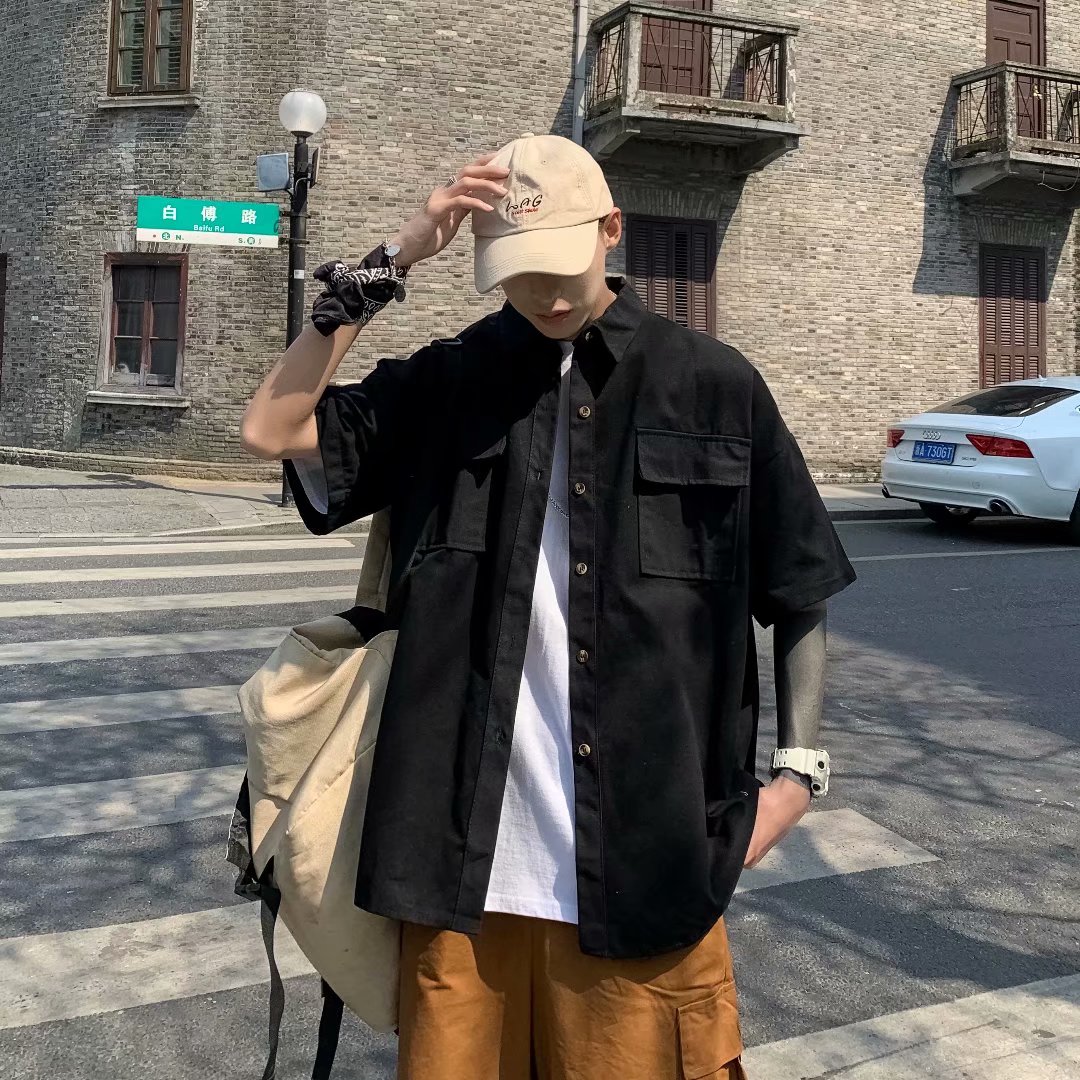 Áo Sơ Mi Nam Tay Ngắn Thời Trang Hàn Quốc 2021 | BigBuy360 - bigbuy360.vn