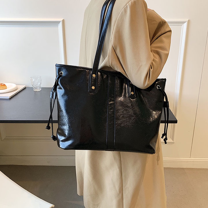 IELGY Túi Đeo Vai Cỡ Lớn Phong Cách retro Thời Trang Cho Nữ