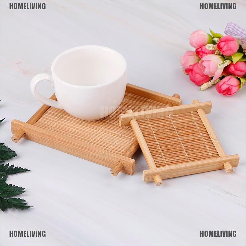 Đế Lót Cốc Trà Bằng Tre Tiện Dụng Cho Nhà Bếp