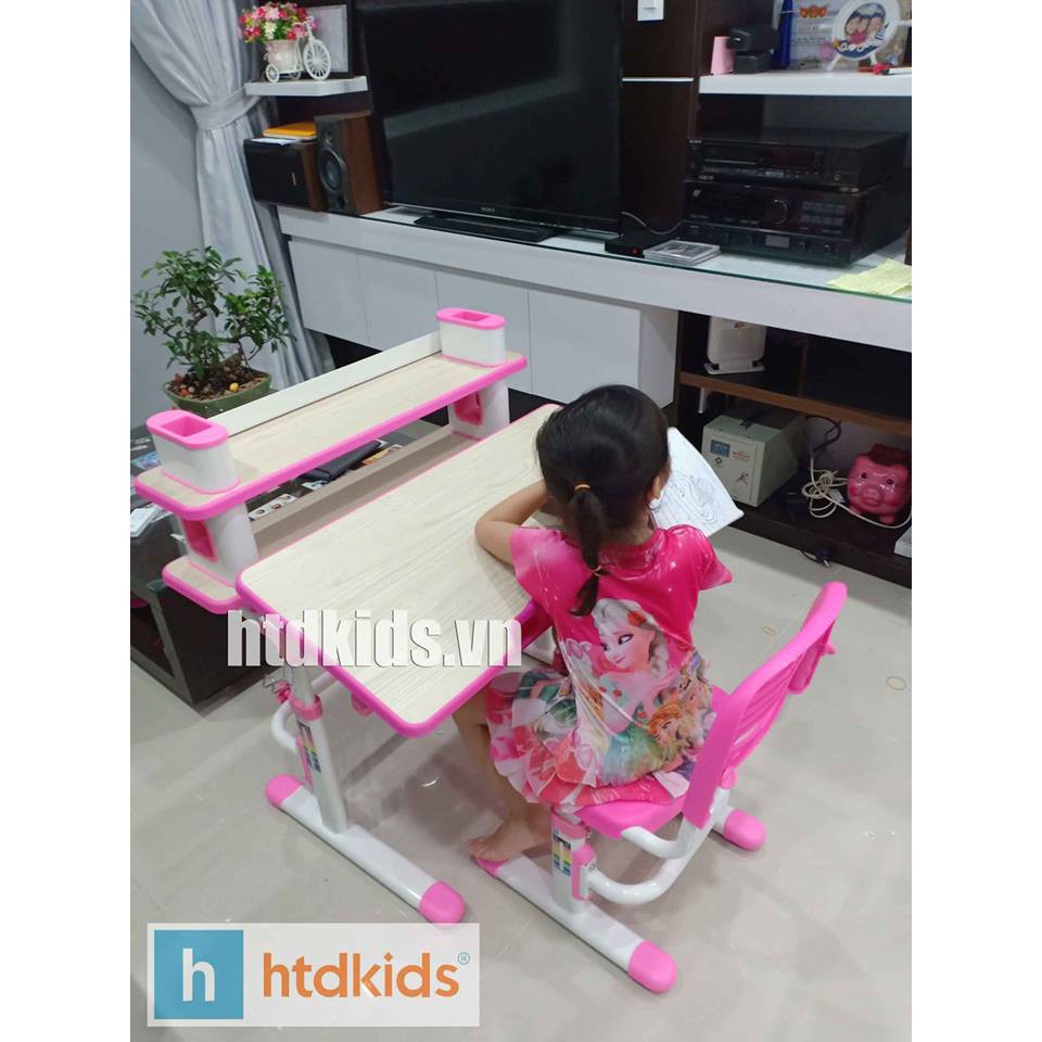 BỘ BÀN GHẾ HỌC SINH THÔNG MINH TIỂU HỌC C401 | HTDKIDS phân phối