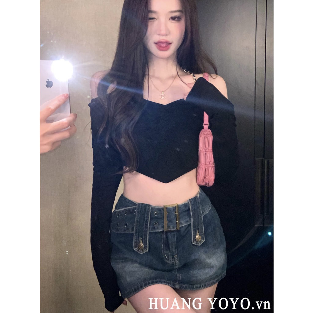 Áo Len Cổ Yếm Phong Cách Hàn Quốc Thời Trang Cho Nữ