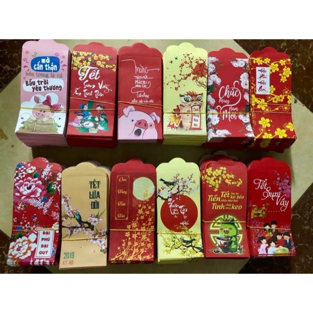 [FREE SHIP] COMBO GIÁ SỈ 1000 bao lì xì HOTTREND 2019