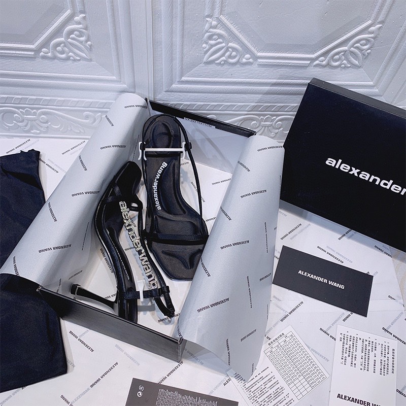 Sandal in logo Bằng nylon Đính Đá 90Mm Cho Nữ