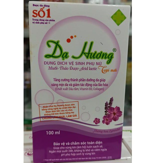 Dung Dịch Vệ Sinh Phụ Nữ Dạ Hương (100ml/hộp)