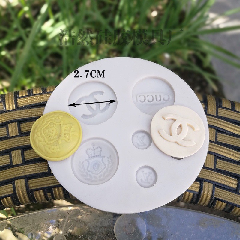 khuôn silicon logo tạo hình trang trí