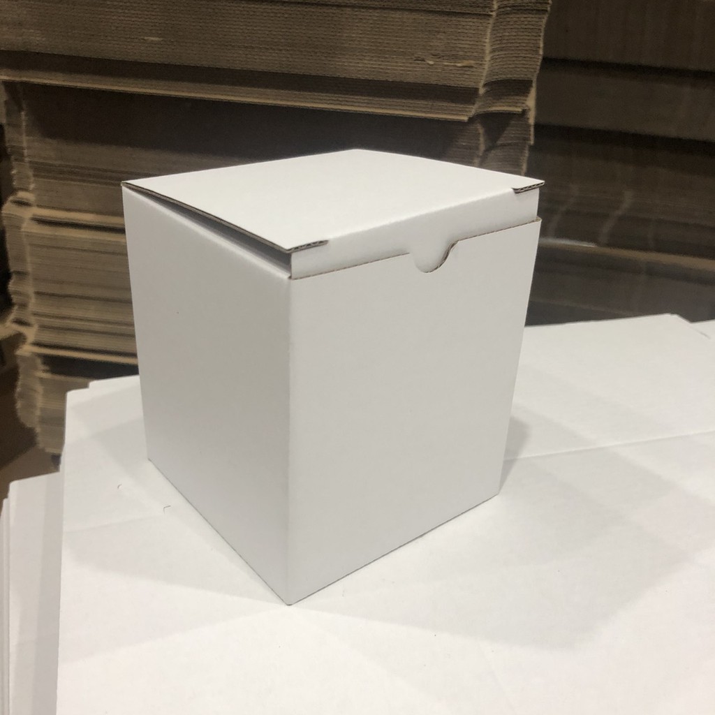 Hộp carton đáy gài nắp đậy size 9x9x10cm NHIỀU MÀU