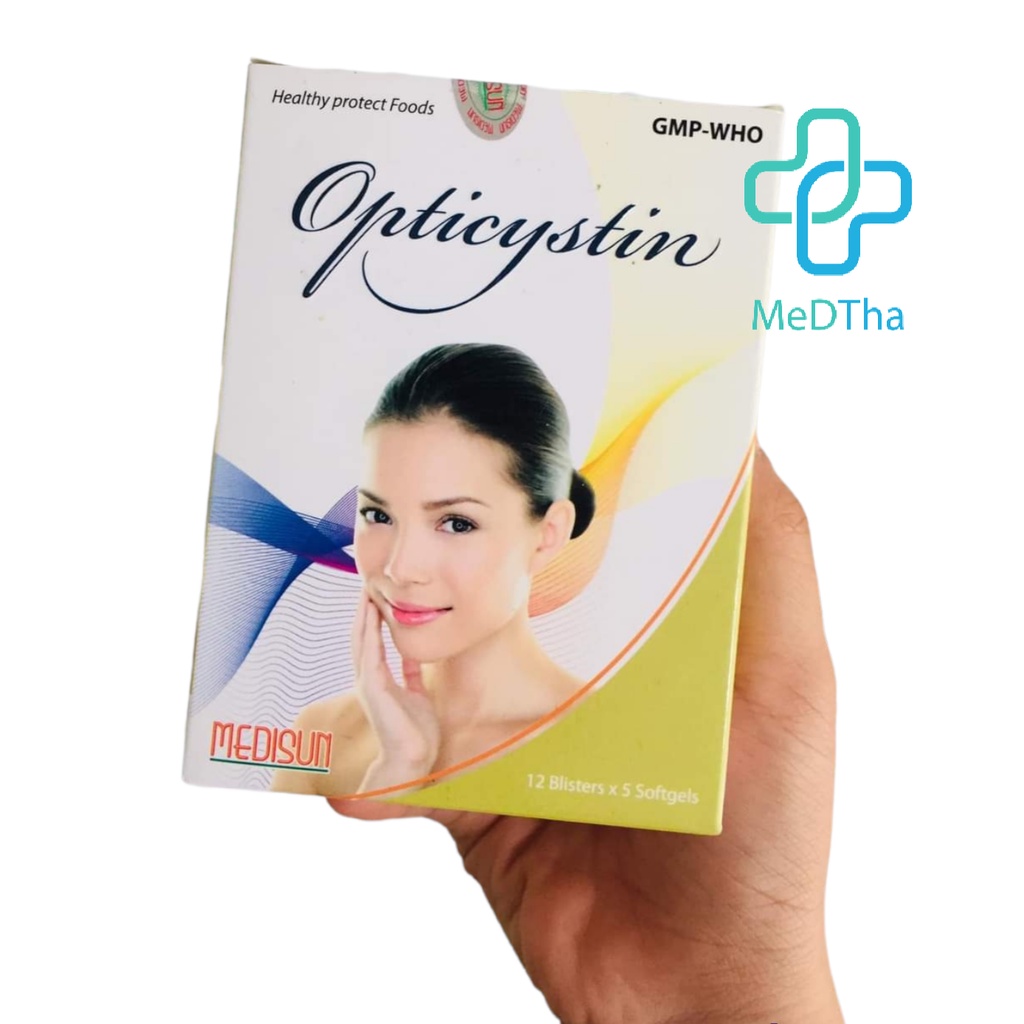 Opticystin - Viên Uống Giảm Nám, Đẹp Da, Rụng Tóc, Chống Lão Hóa (Hộp 60 Viên) [Chính Hãng]