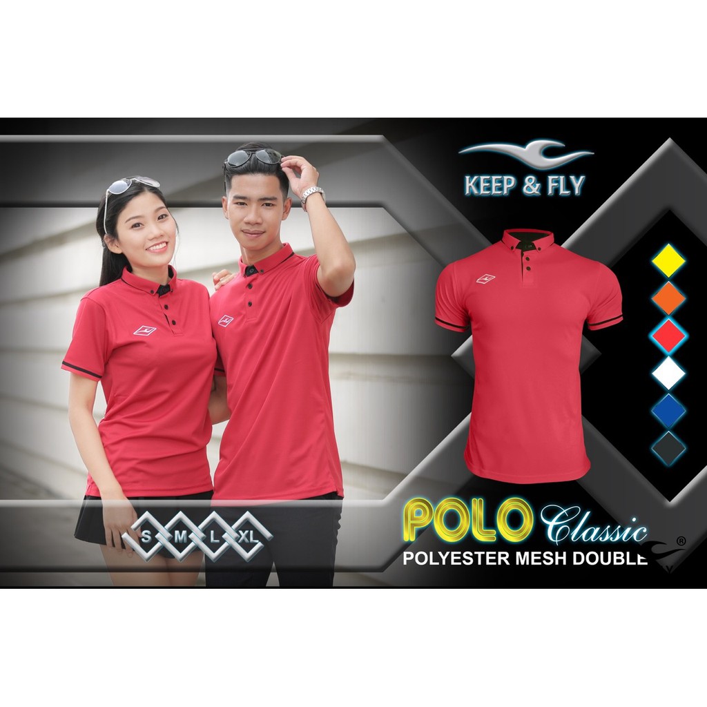 Áo Polo Classic đẹp, áo thun Polo Classic Đỏ cao cấp thương hiệu Keep & Fly