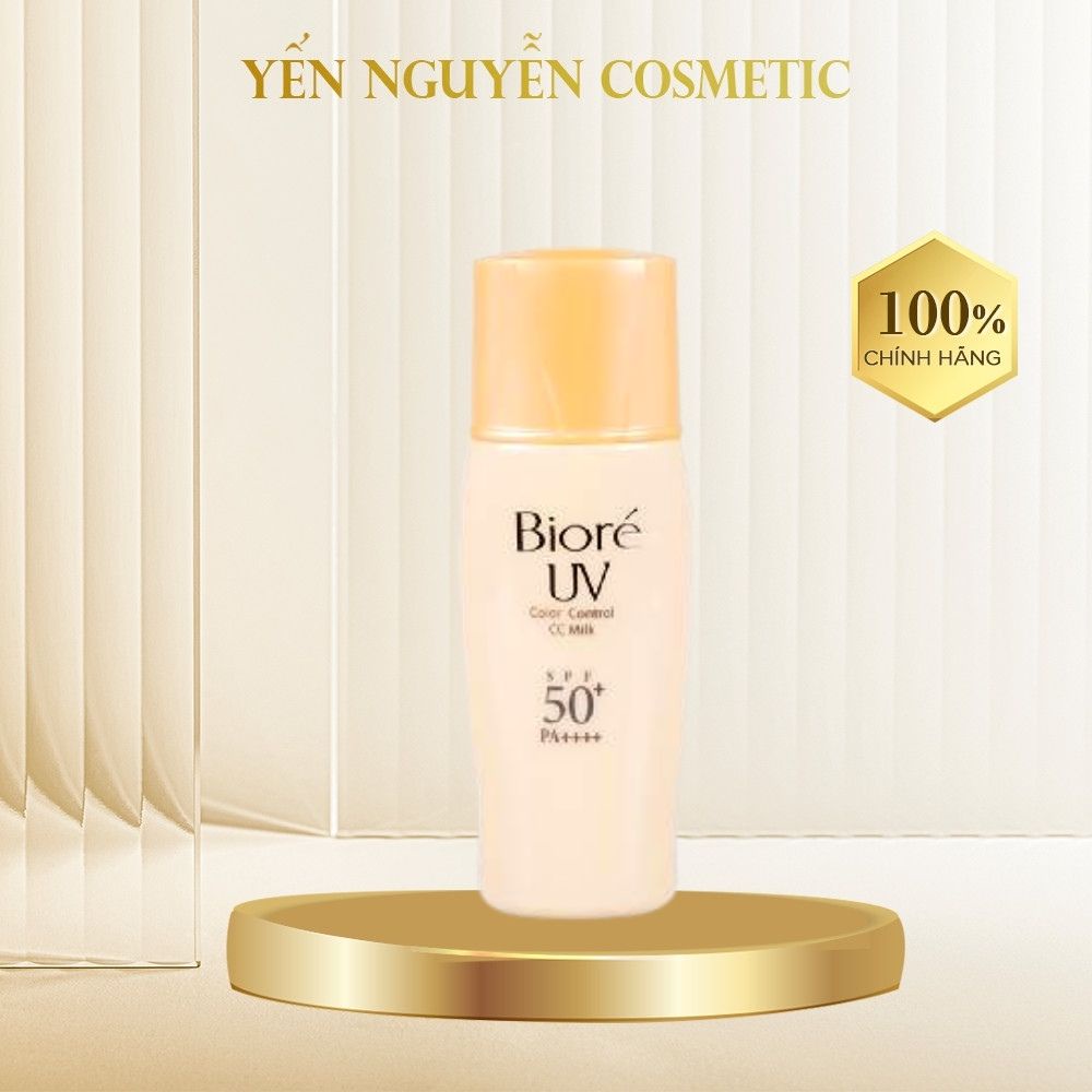 SỮA CHỐNG NẮNG BIORE LÓT NỀN TRANG ĐIỂM CHE KHUYẾT ĐIỂM VÀ LÀM ĐỀU MÀU DA SPF50