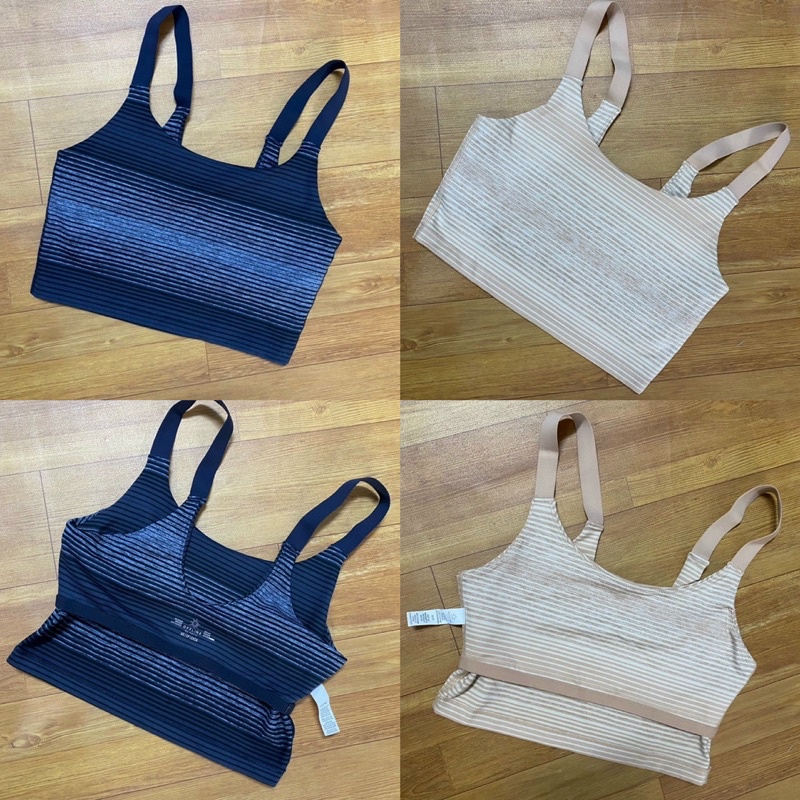 Áo Bra Thể Thao AERIE Sọc Ngang Hai Màu