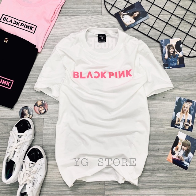 Áo thun Kpop Blackpink in tên Jennie, Lisa, Rose, Jisoo và năm sinh. Áo thun form rộng giấu quần