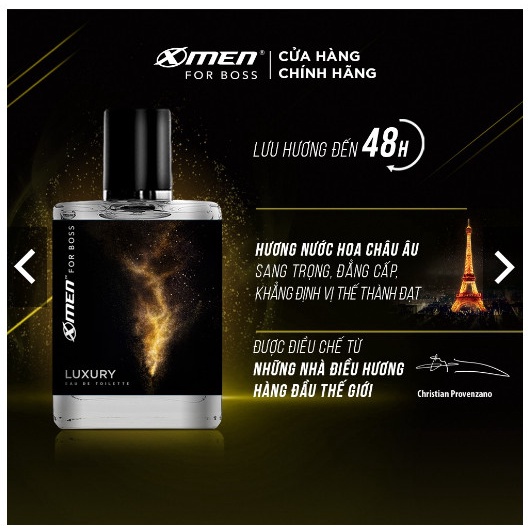 Nước hoa X-Men for Boss Luxury 49ml - Mùi hương sang trọng tinh tế.