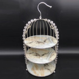 Giá khay bánh lồng chim vân đá để mỹ phẩm đa năng
