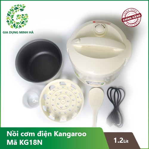 XẢ KHO THANH LY Nồi cơm điện Kangaroo 1.2 lít KG18N( Hàng trưng bày nguyên hộp bảo hành 12 tháng)