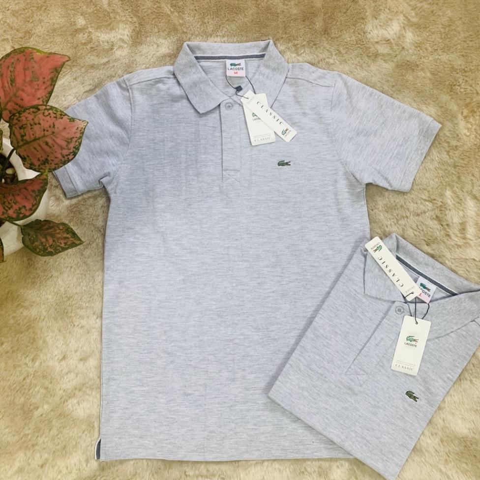 Áo thun cá sấu polo dành cho Nam màu Xám muối tiêu (Hàng Xuất Khẩu) !