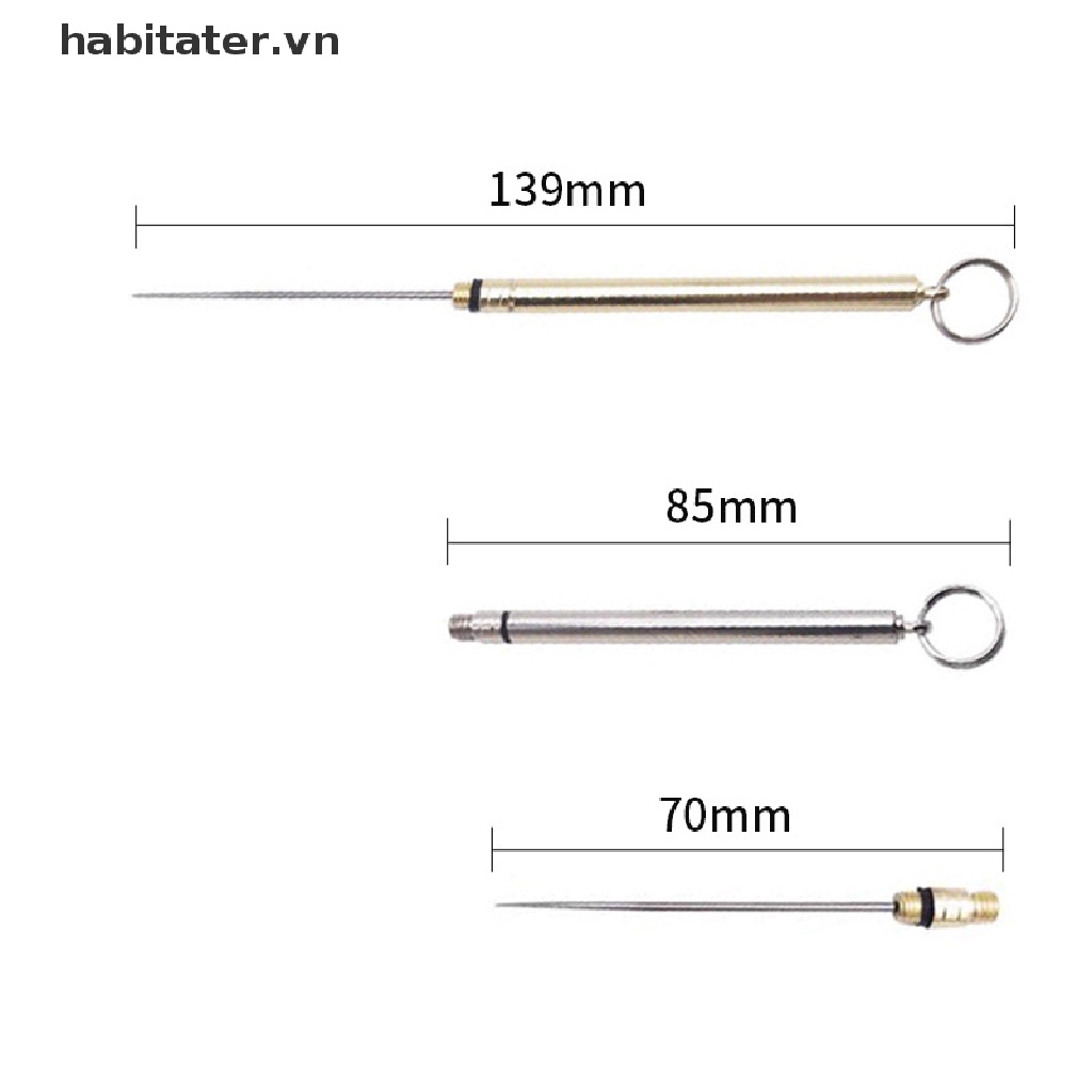 Tăm Xỉa Răng Bỏ Túi Bằng Thép Titan Không Gỉ Chống Thấm Nước Có Thể Tái Sử Dụng