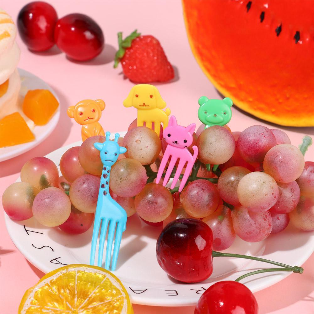 YNATURAL Set 10 / 30 Nĩa Ăn Trái Cây Hình Động Vật Dễ Thương