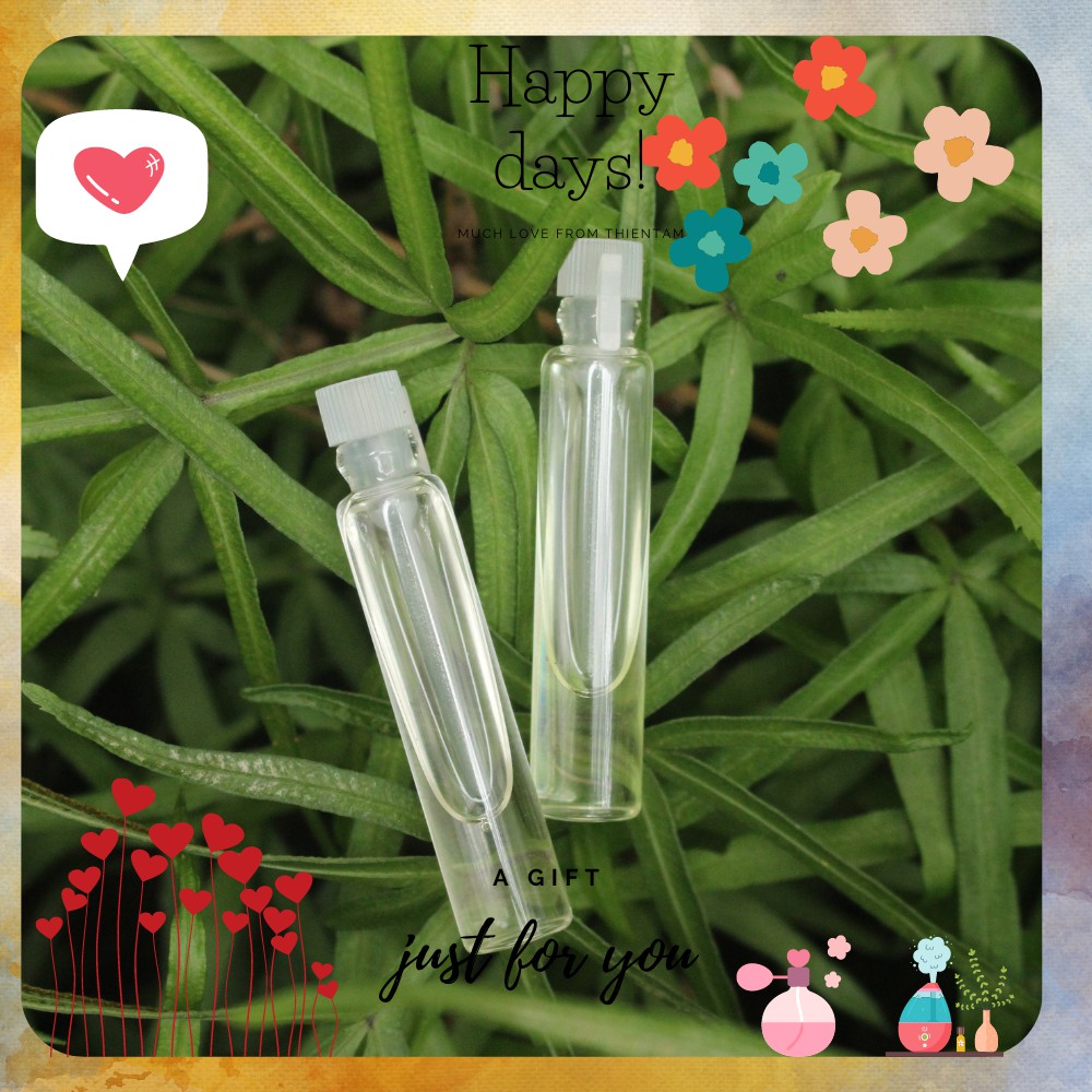 Tinh dầu thơm phòng 1ML 🌿 Mùi hương sang trọng làm thơm dành cho máy khuếch tán, đèn xông... ✨