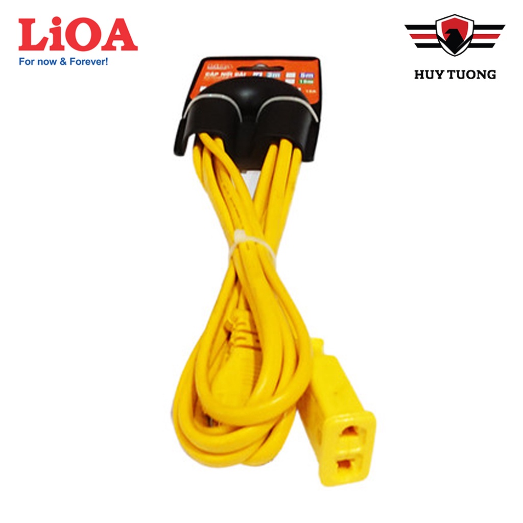 Dây cáp nối dài Lioa 2 lõi dây công suất ( 10A / 15A ) chiều dài dây (3m/5m /10m/15m) màu ngẫu nhiên cao cấp - Huy Tưởng