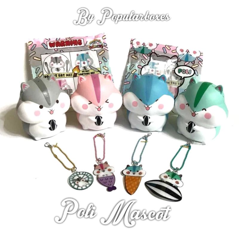 Đồ chơi bóp mềm Squishy chính hãng Popular Poli cầm hạt