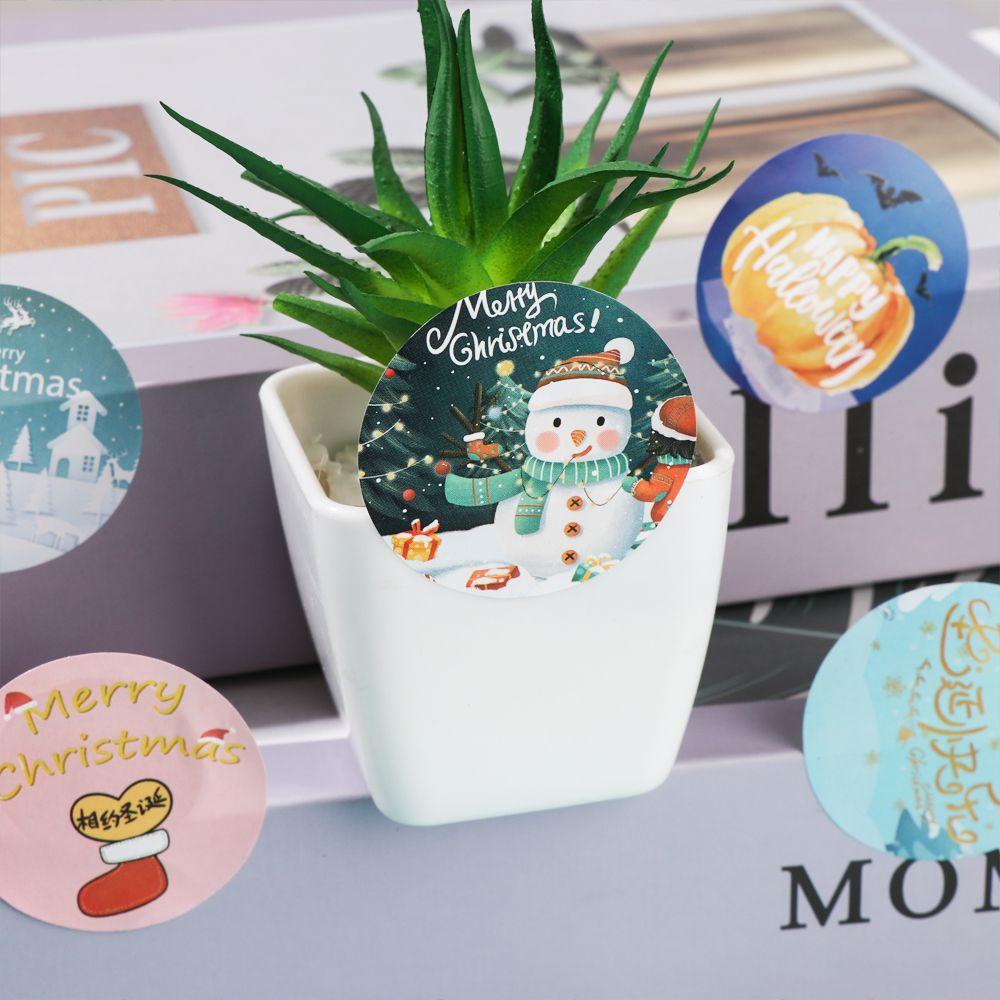 Cuộn 500 Miếng Dán Trang Trí Giáng Sinh Đẹp Mắt