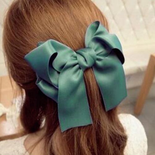 Kẹp tóc nơ lụa satin xinh xắn - CT22908