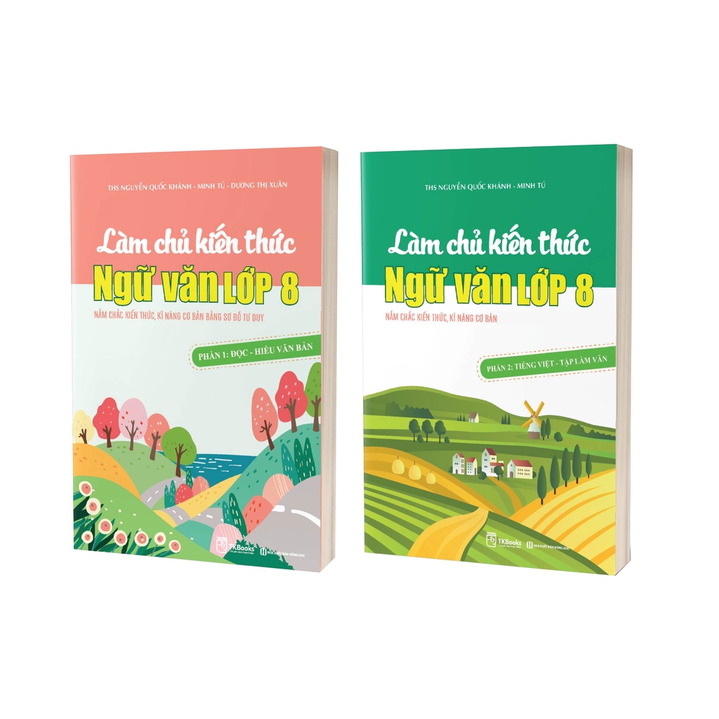 Sách - Combo Làm chủ kiến thức ngữ văn lớp 8 - Học kèm app
