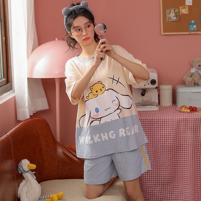 MẪU HOT] Đồ ngủ nữ cotton vân sọc cộc tay pijama, Đồ bộ nữ cộc tay dễ thương mùa hè chất mát nhiều hoạ tiết đẹp | BigBuy360 - bigbuy360.vn